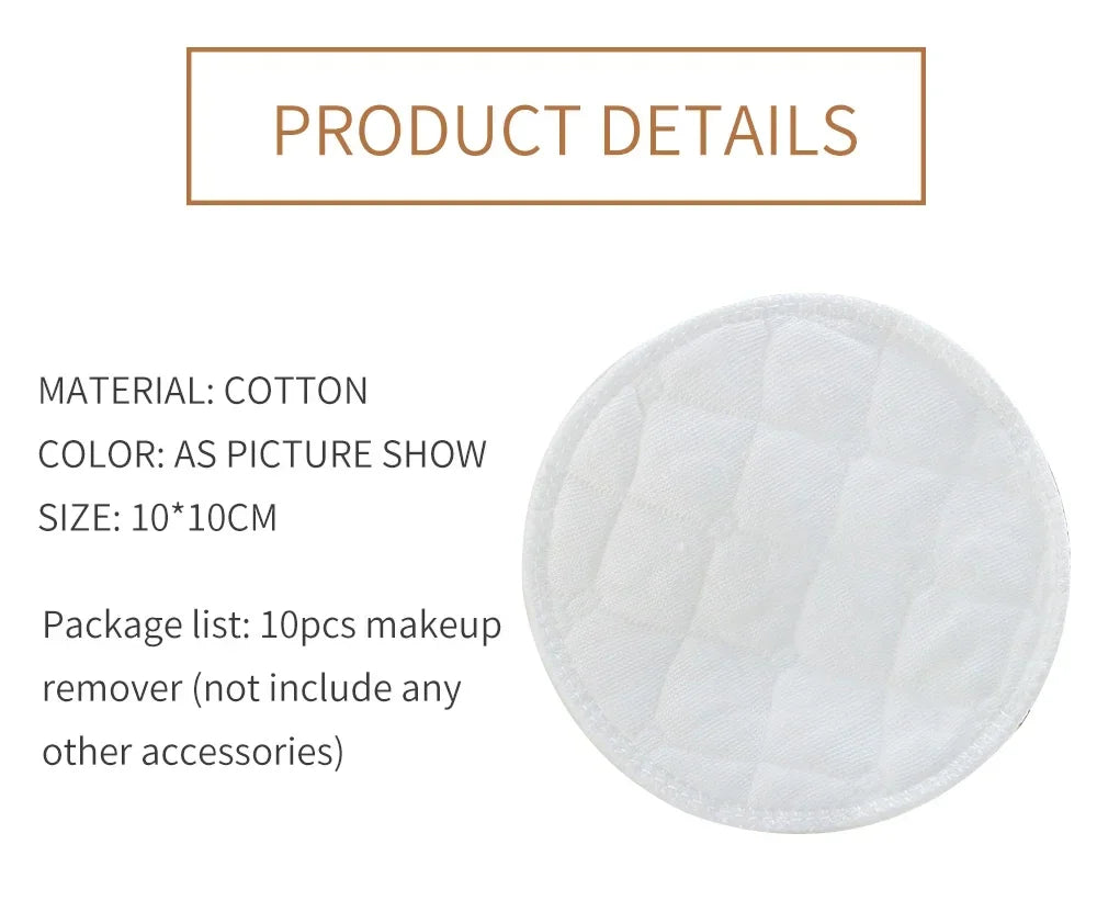 Reusable Bamboo Makeup Remover Pads – Washable Cotton Rounds