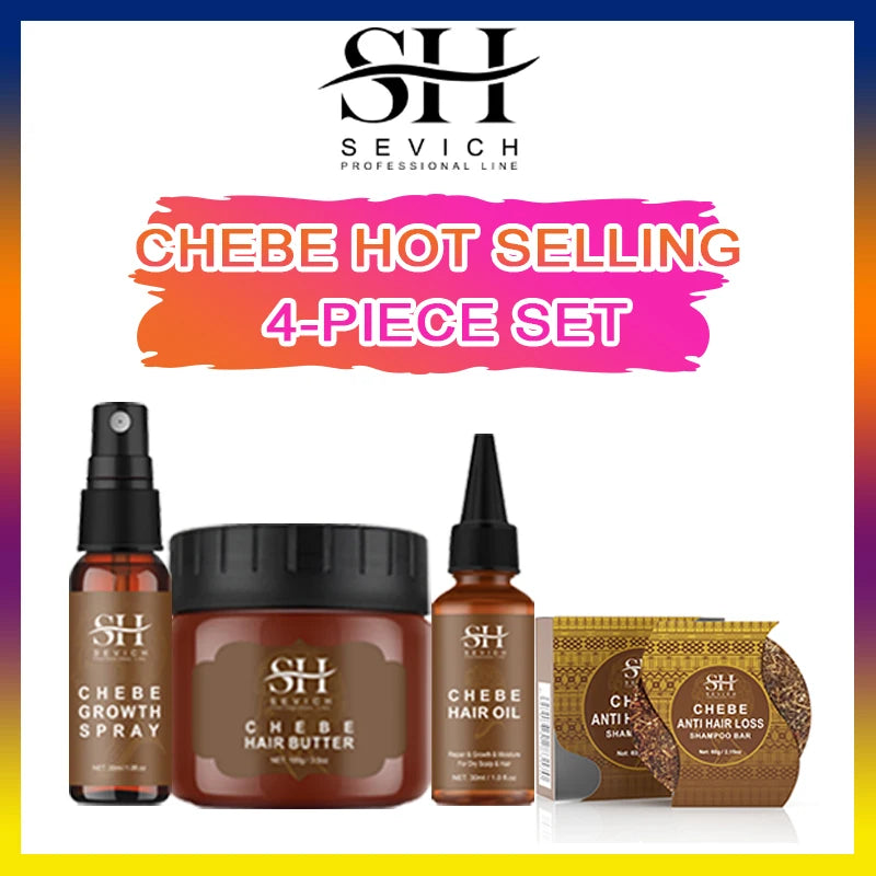 Chebe Anti-Hair Loss Set – Traction Alopecia Treatment Shampoo & Conditioner