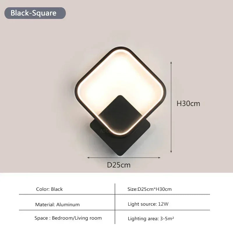 Modern Minimalist LED Wall Sconce – Indoor Living Room, Bedroom & Corridor Light
