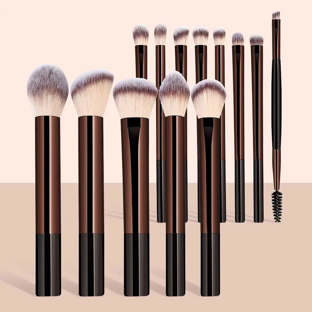 13pc Makeup Brush Set – Foundation, Concealer, Eyeshadow & Kabuki Blending Brushes