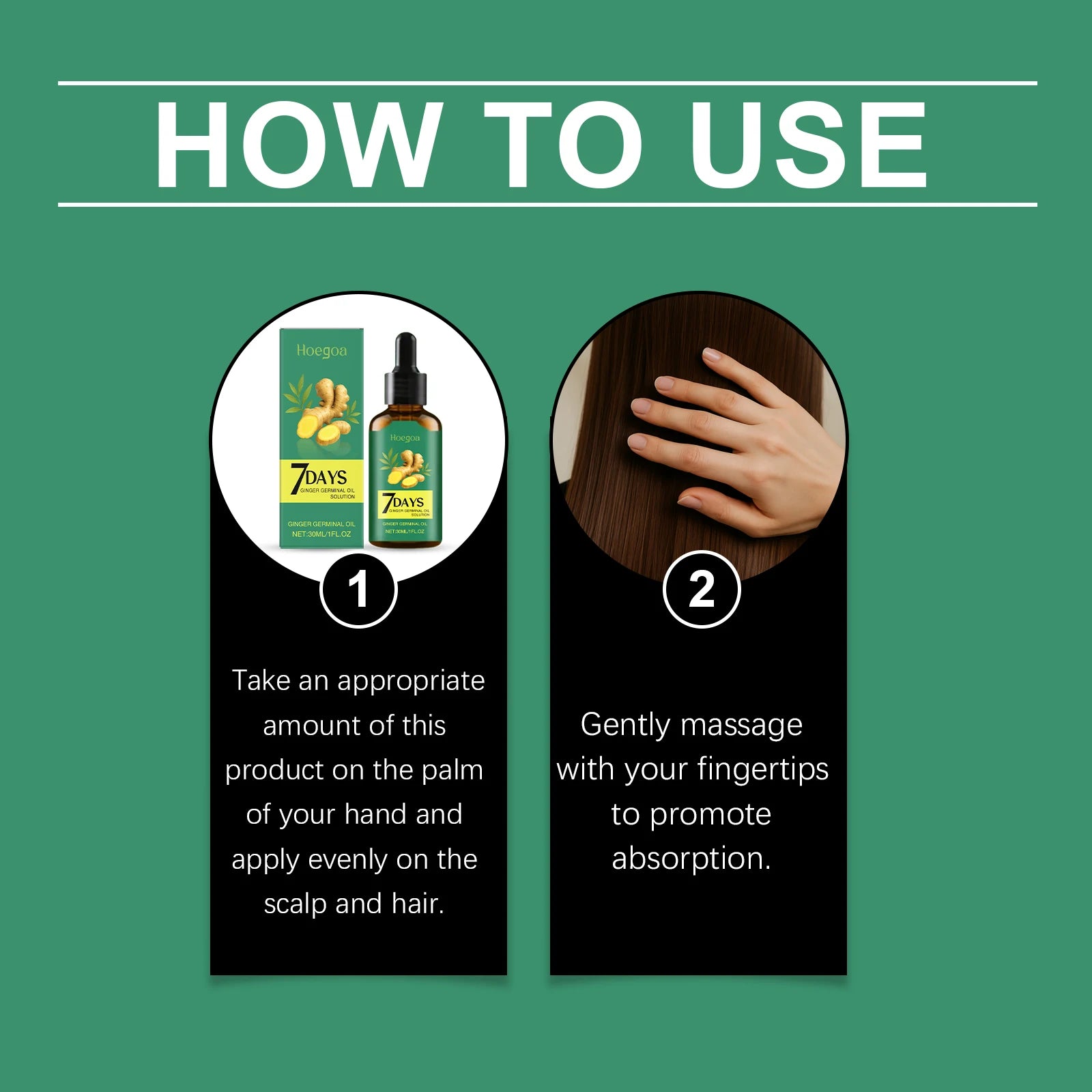 7-Day Ginger Hair Growth Serum – Anti-Hair Loss Scalp Treatment