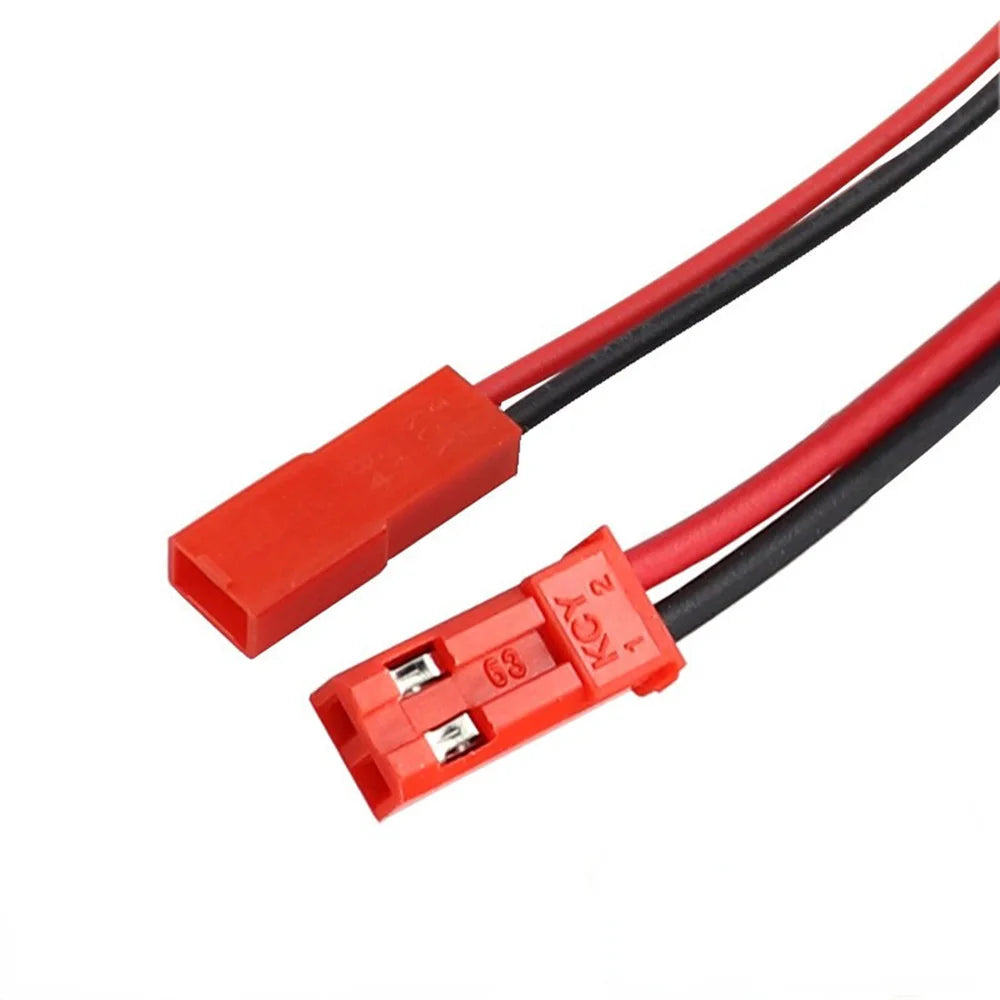 2-Pin JST Plug Connector Set – 10 Pairs (100mm & 200mm) for LED & Electronics