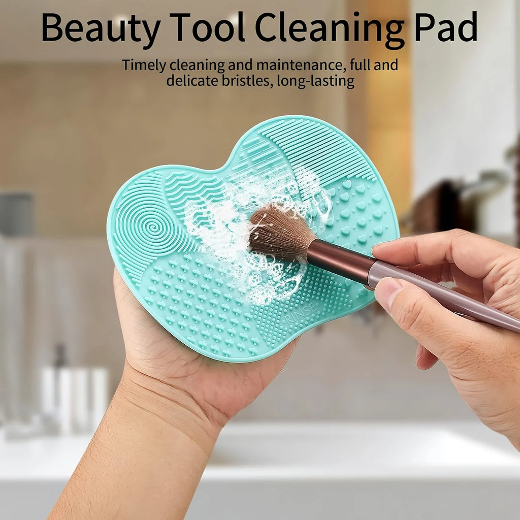 Silicone Makeup Brush Cleaning Pad with Suction Cup