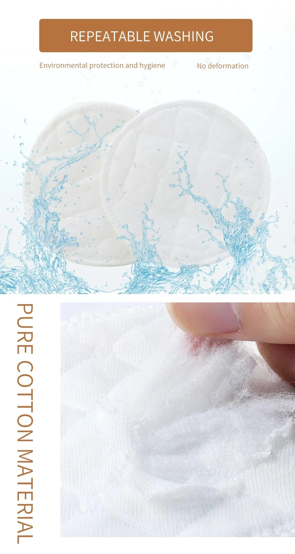 Reusable Bamboo Makeup Remover Pads – Washable Cotton Rounds