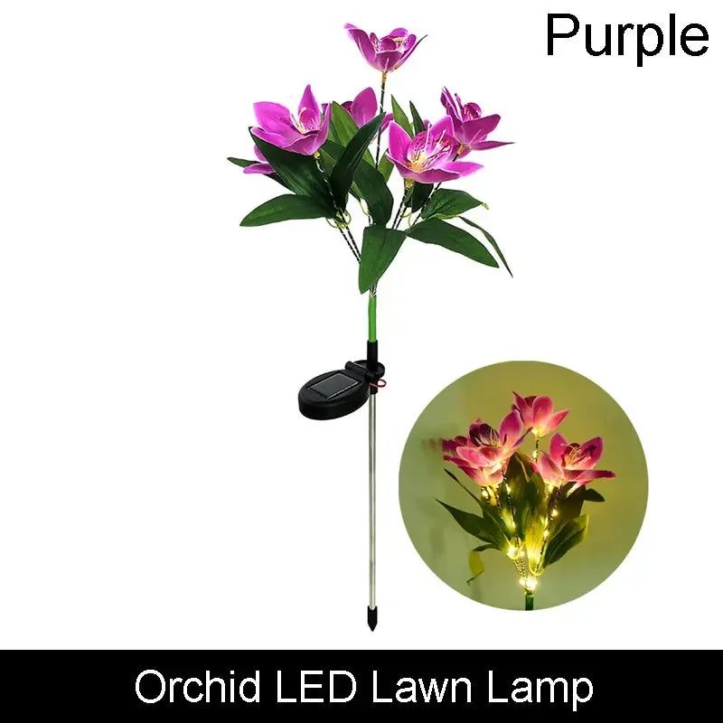 Solar Butterfly & Sunflower LED Garden Lawn Lamp – Colourful Landscape Light