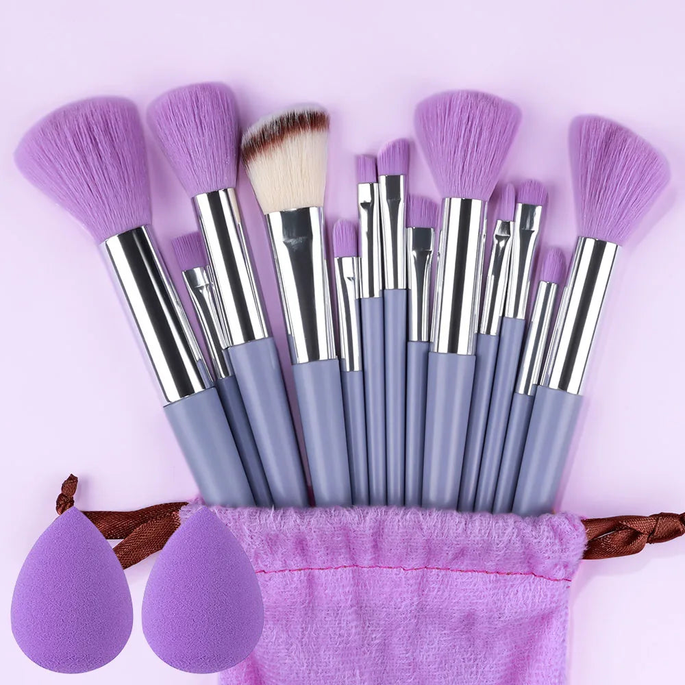 10/14pc Makeup Brush Set – Super Soft Eyeshadow & Foundation Brushes