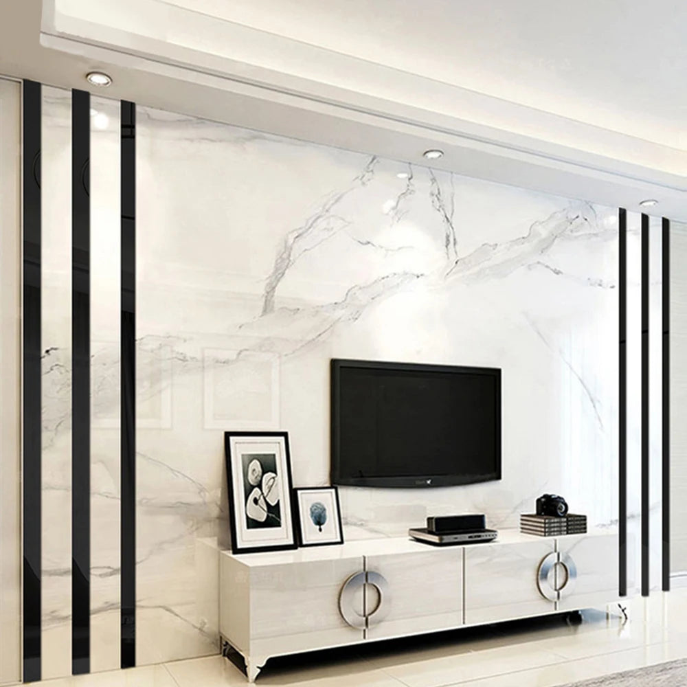 10/20pc DIY Acrylic Mirror Wall Stickers – TV Background & Room Art Decor