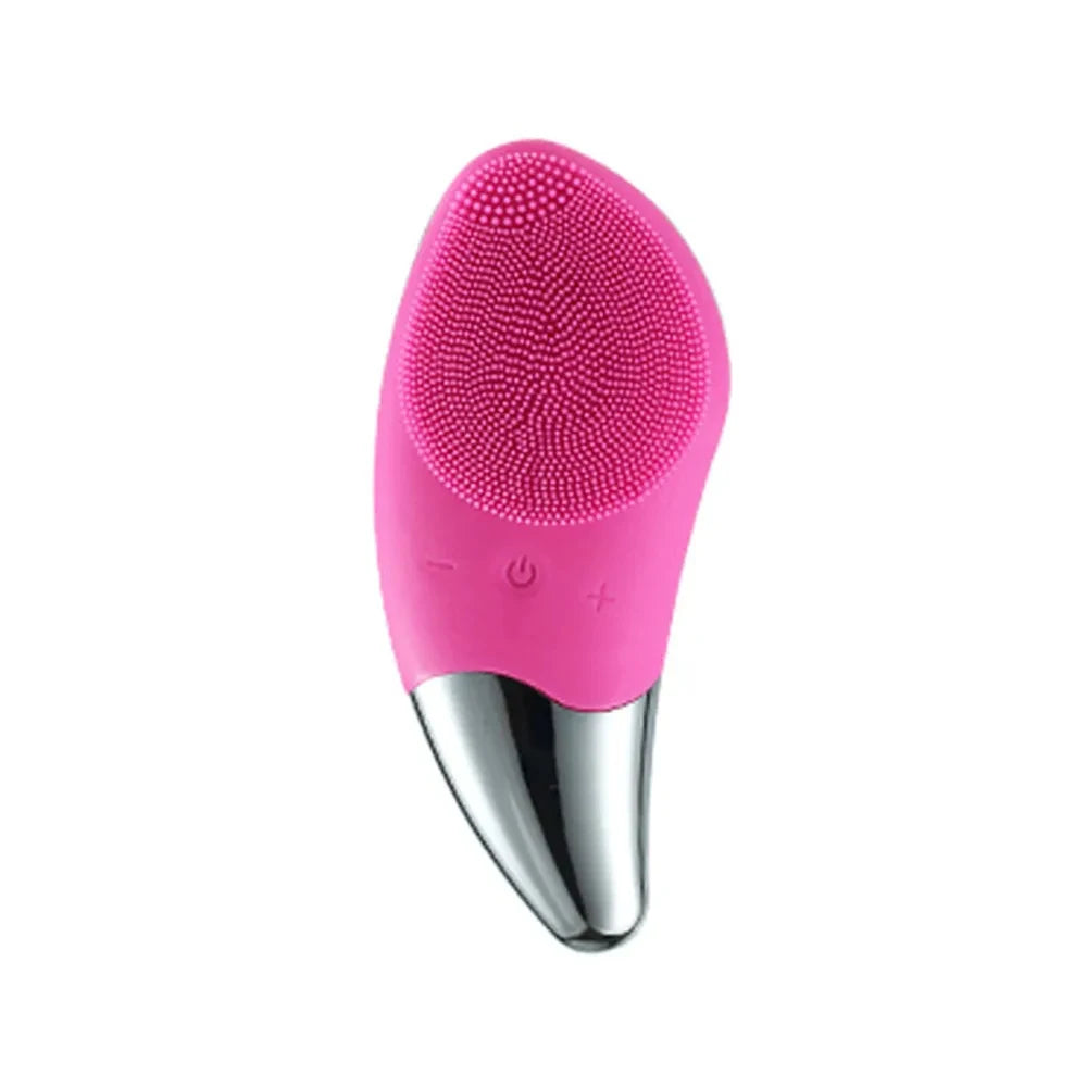 Ultrasonic Silicone Face Cleansing Massager