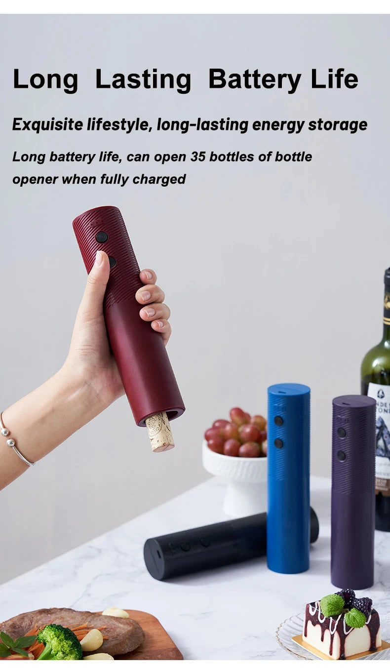 Electric Wine Bottle Opener & Corkscrew