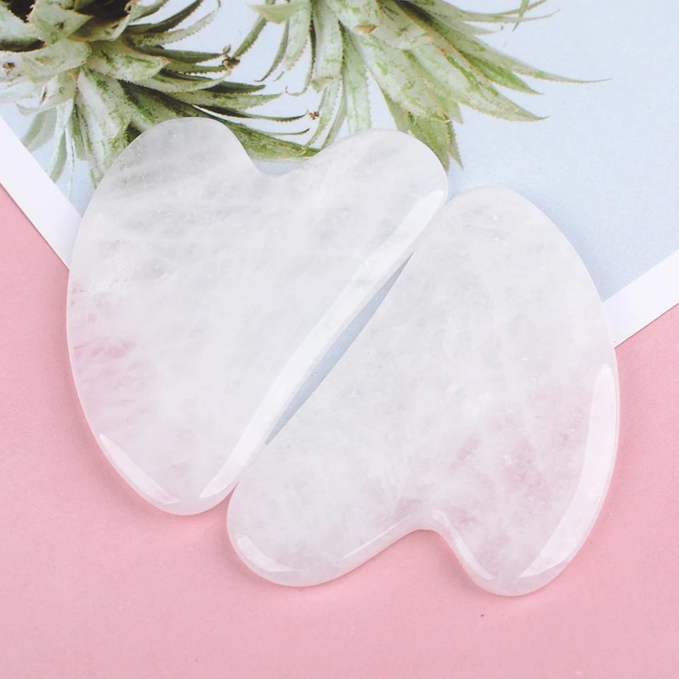 Gua Sha Face Massager & Scraper Tool - Rose Pink