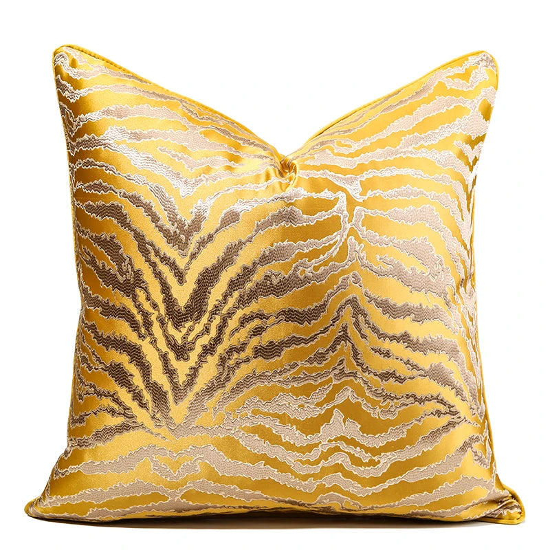 Luxury Golden Throw Cushion Cover