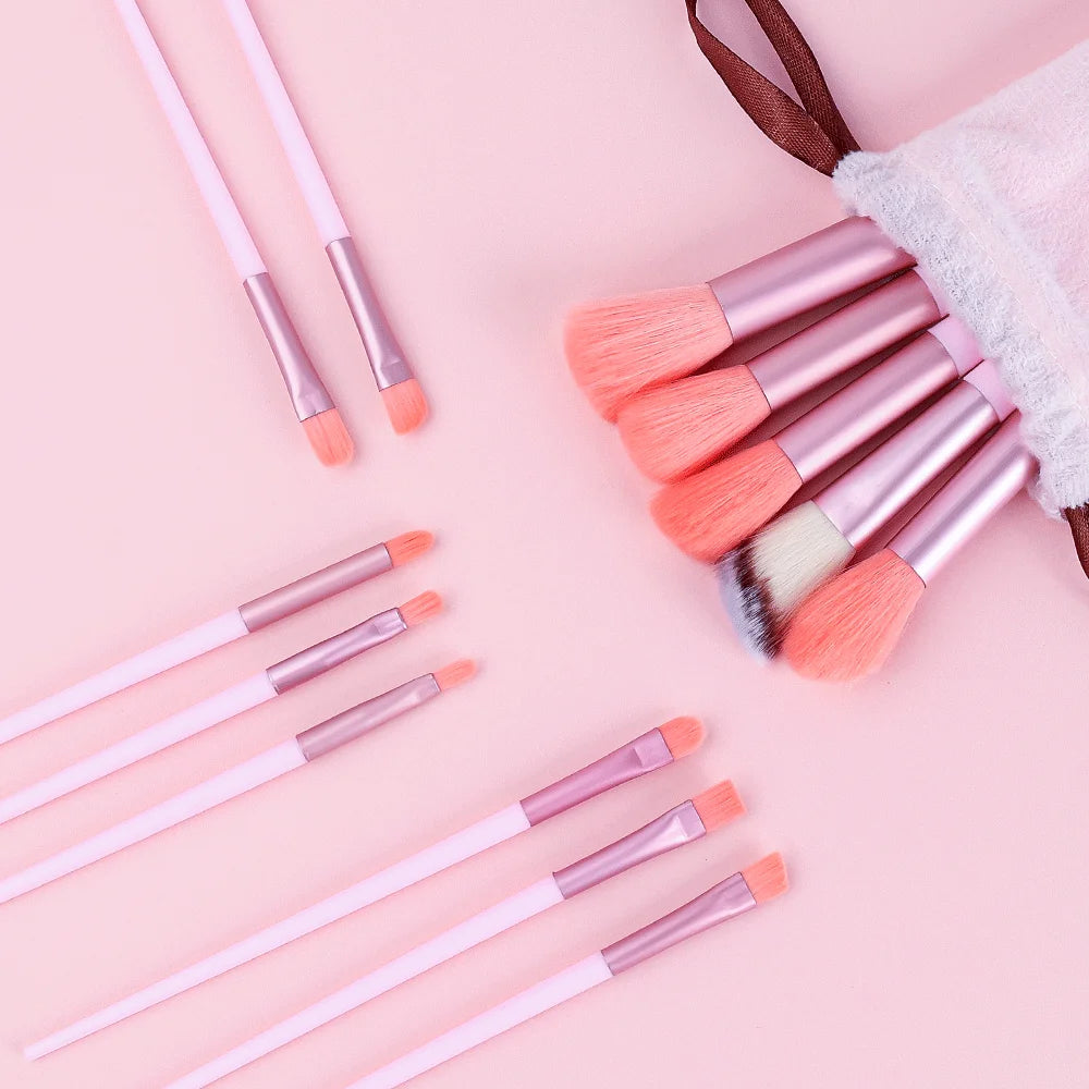10/14pc Makeup Brush Set – Super Soft Eyeshadow & Foundation Brushes