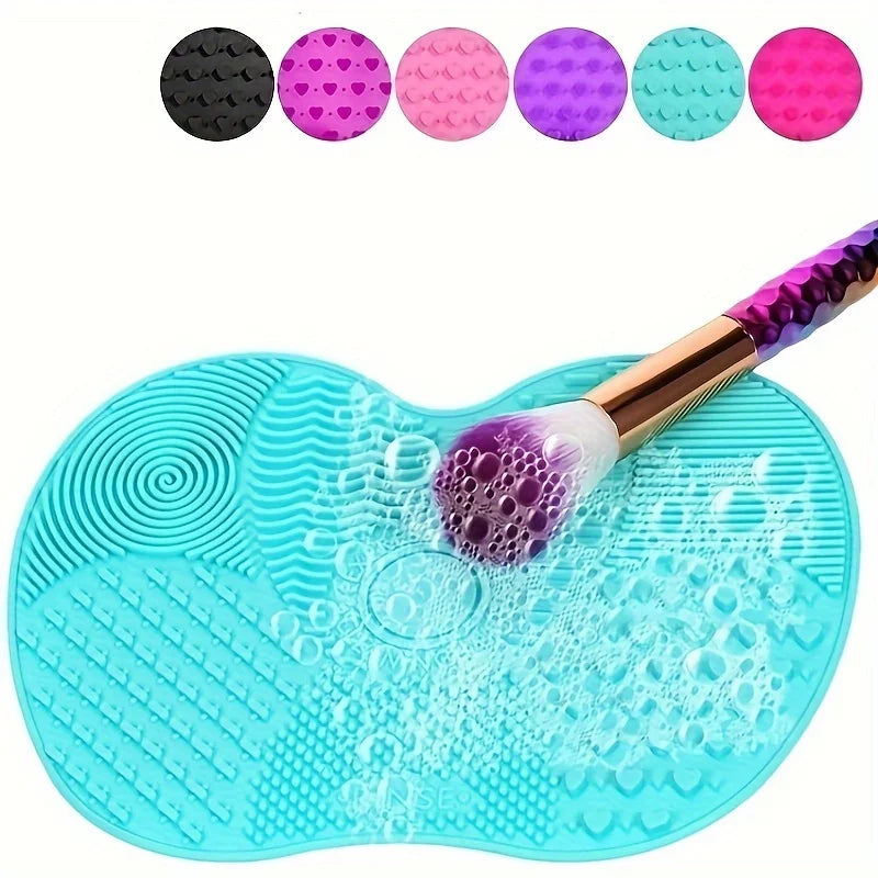 Silicone Makeup Brush Cleaning Pad with Suction Cup
