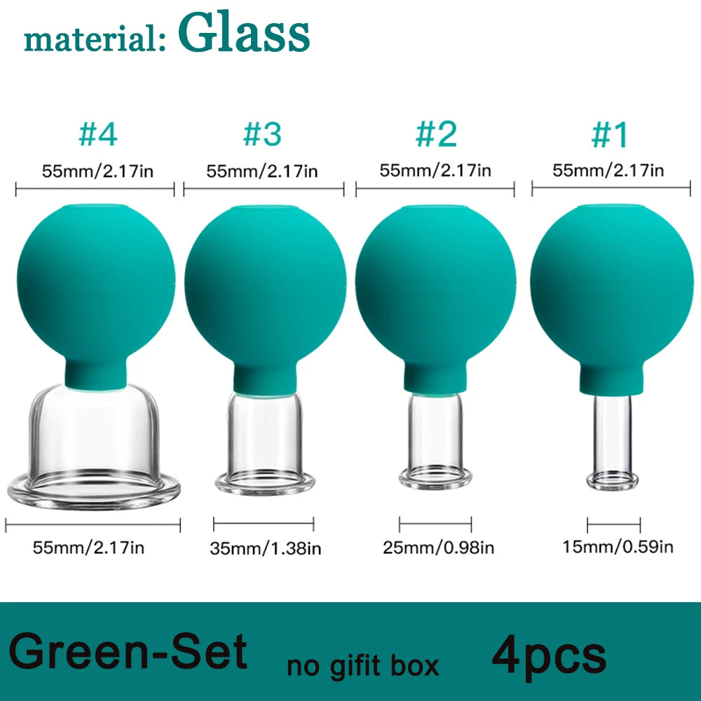 Rubber Vacuum Cupping Face Massager – Anti-Wrinkle & Lifting