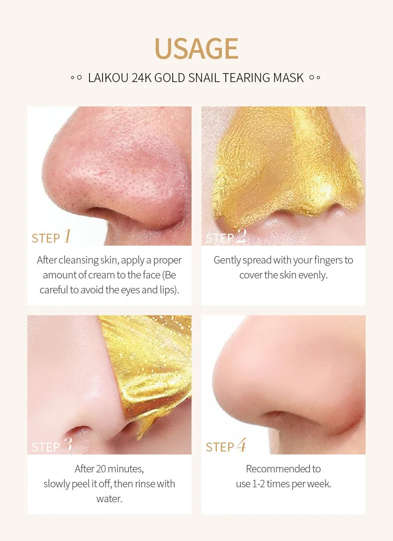 Sakura 24K Gold Blackhead Peel-Off Face Mask 50g – Deep Cleansing