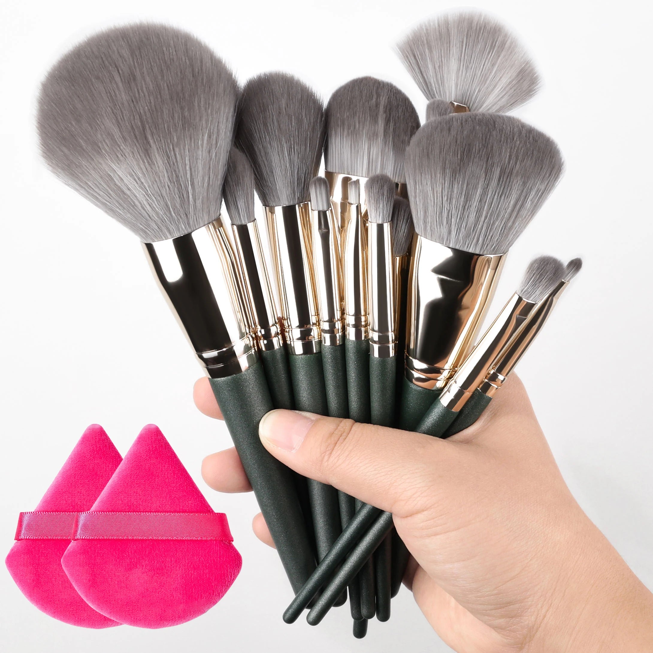 10/14pc Makeup Brush Set – Super Soft Eyeshadow & Foundation Brushes