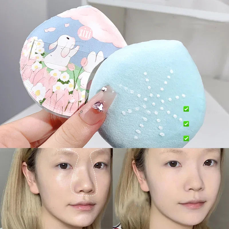 Velvet Makeup Setting Puff – Soft Crystal Fluff Cosmetic Sponge