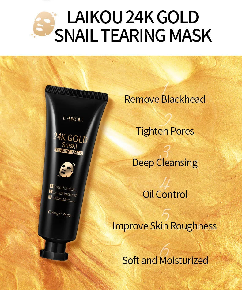 Sakura 24K Gold Blackhead Peel-Off Face Mask 50g – Deep Cleansing