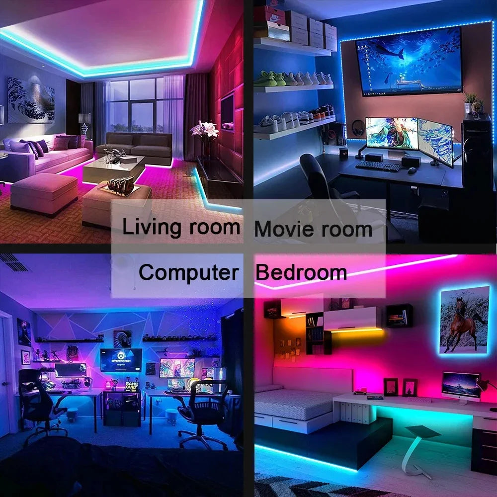 RGB Bluetooth LED Strip Lights – App Controlled 1M, 3M & 5M