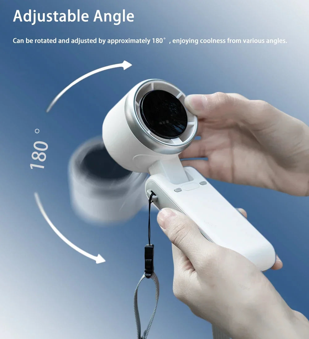 Hands-Free Neck Fan - USB Rechargeable, 5 Speeds