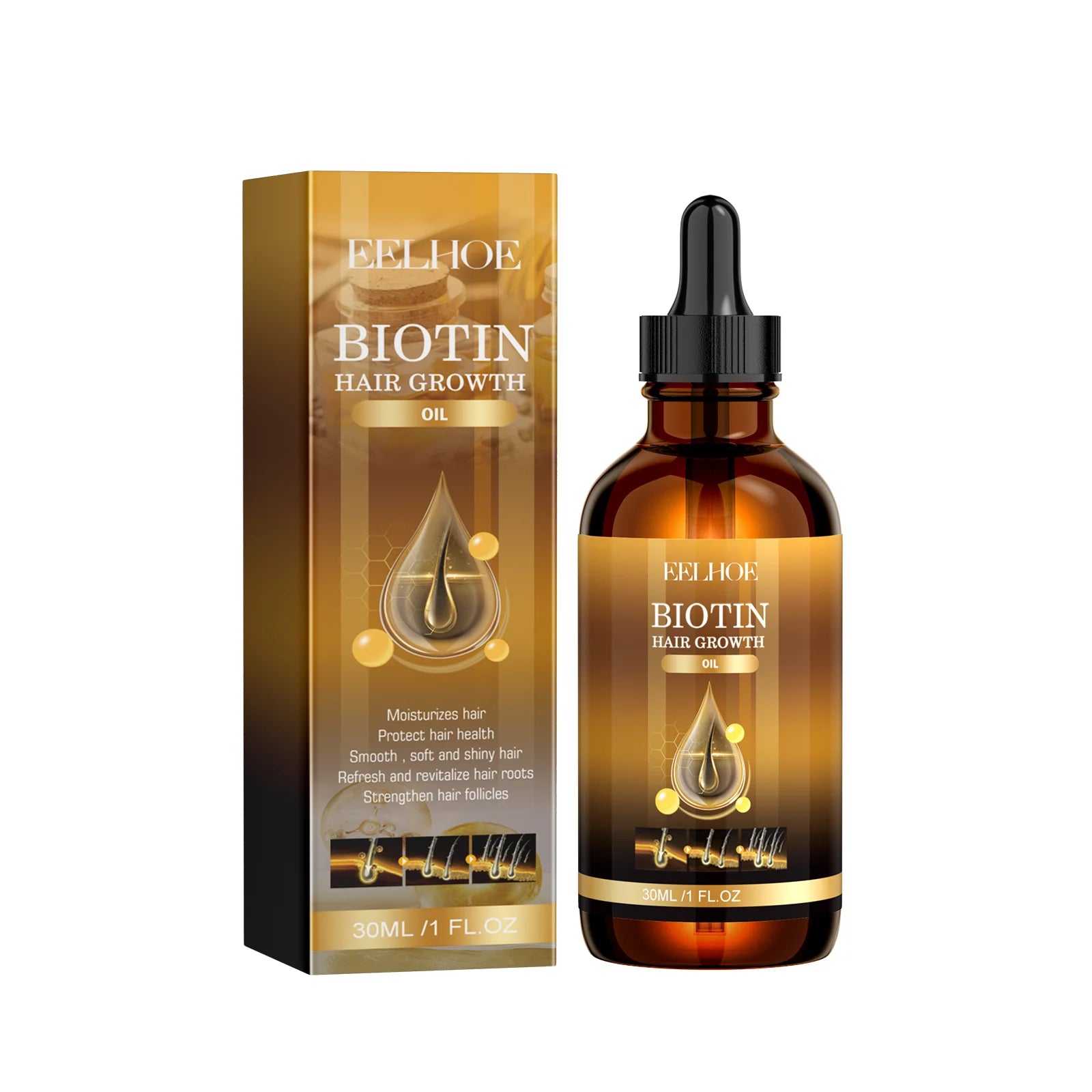 Biotin Hair Growth Shampoo & Conditioner – Frizz, Thinning & Damage Repair