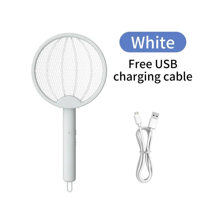 Foldable Electric Mosquito Killer Racket – USB Rechargeable UV Bug Zapper