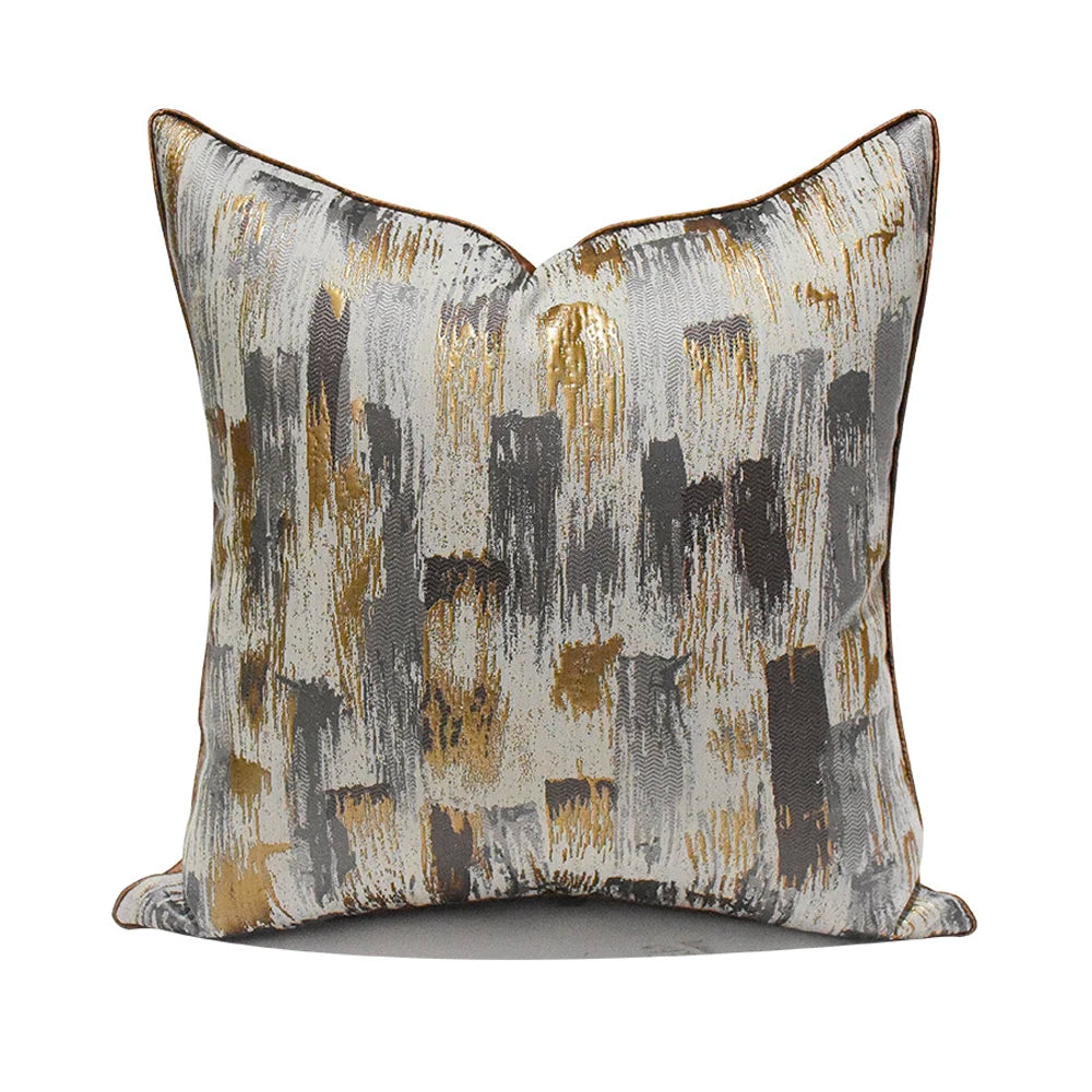 Luxury Golden Throw Cushion Cover