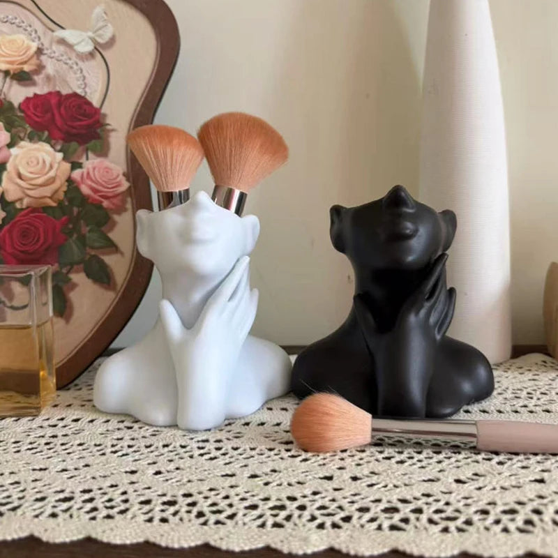 Human Body Art Vase – Makeup Brush & Pen Holder Desk Organiser Statue
