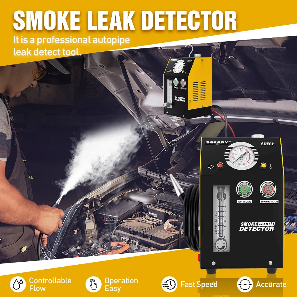 Smoke Machine Leak Tester – DC 12V with Built-in Air Pump