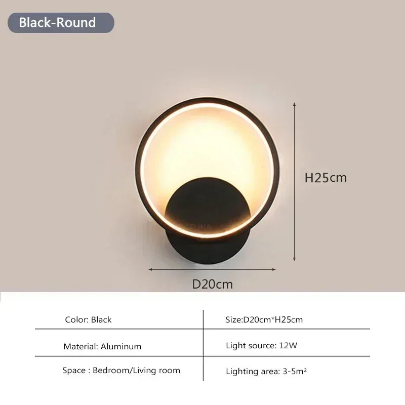 Modern Minimalist LED Wall Sconce – Indoor Living Room, Bedroom & Corridor Light