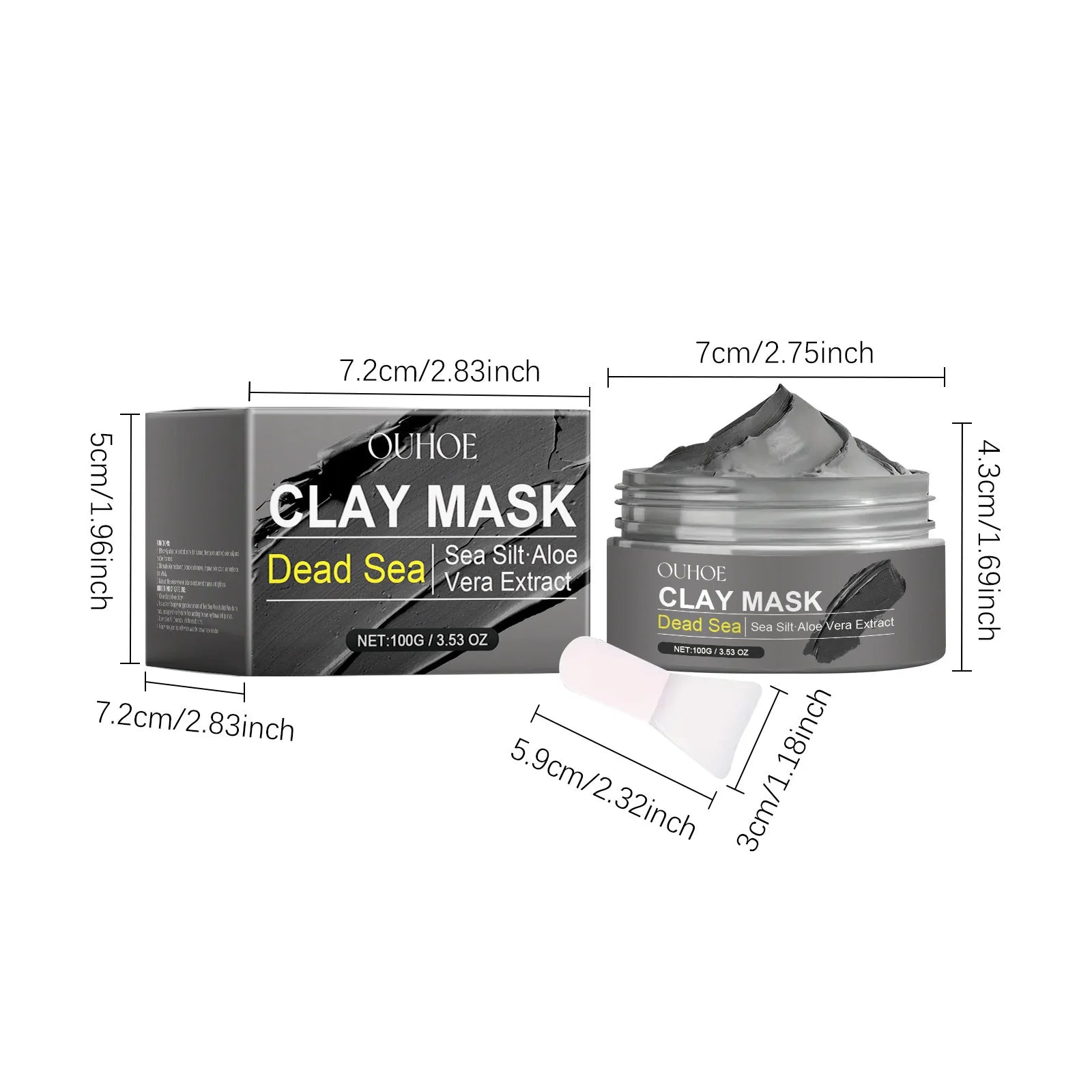 Dead Sea Mud Deep Cleansing Face Mask – Brightening, Hydrating & Acne Remover