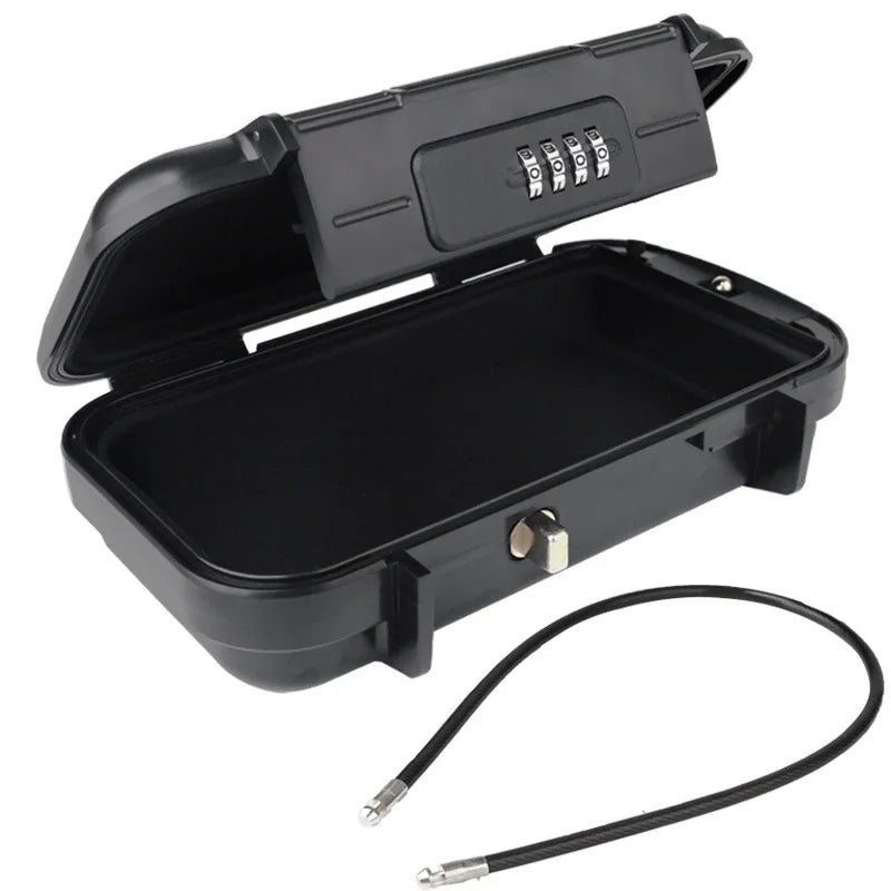Travel Safe Lock Box - Waterproof Anti-Theft Beach Safe with Chain