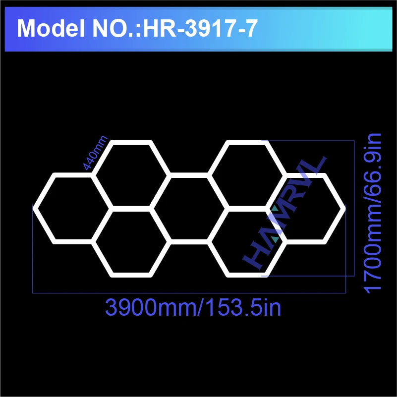 Hexagon LED Ceiling Light