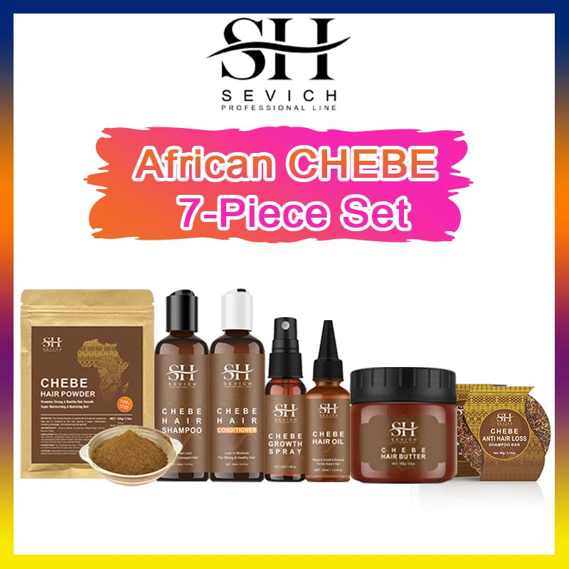 Chebe Anti-Hair Loss Set – Traction Alopecia Treatment Shampoo & Conditioner