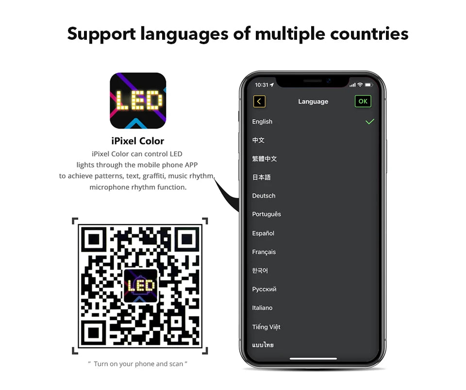 Smart Pixel LED Display Panel – Programmable Advertising Sign with APP Control
