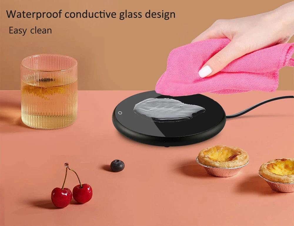 Thermostatic USB Mug Warmer Coaster – Coffee & Tea Heater