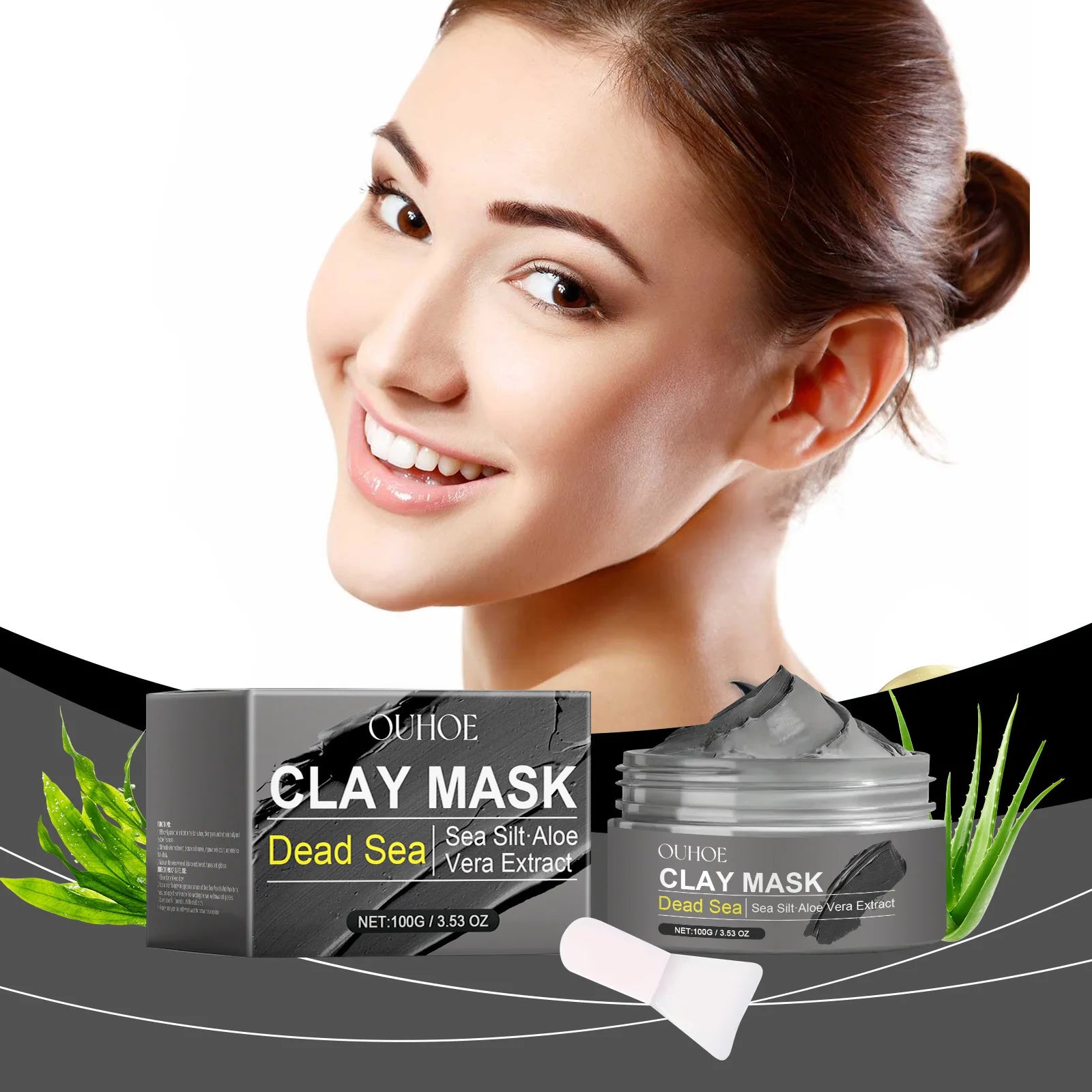 Dead Sea Mud Deep Cleansing Face Mask – Brightening, Hydrating & Acne Remover