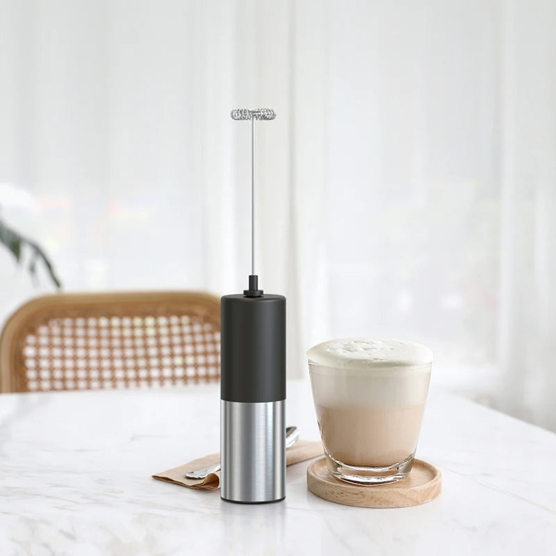 Rechargeable Handheld Milk Frother – Foam Maker for Lattes & Coffee