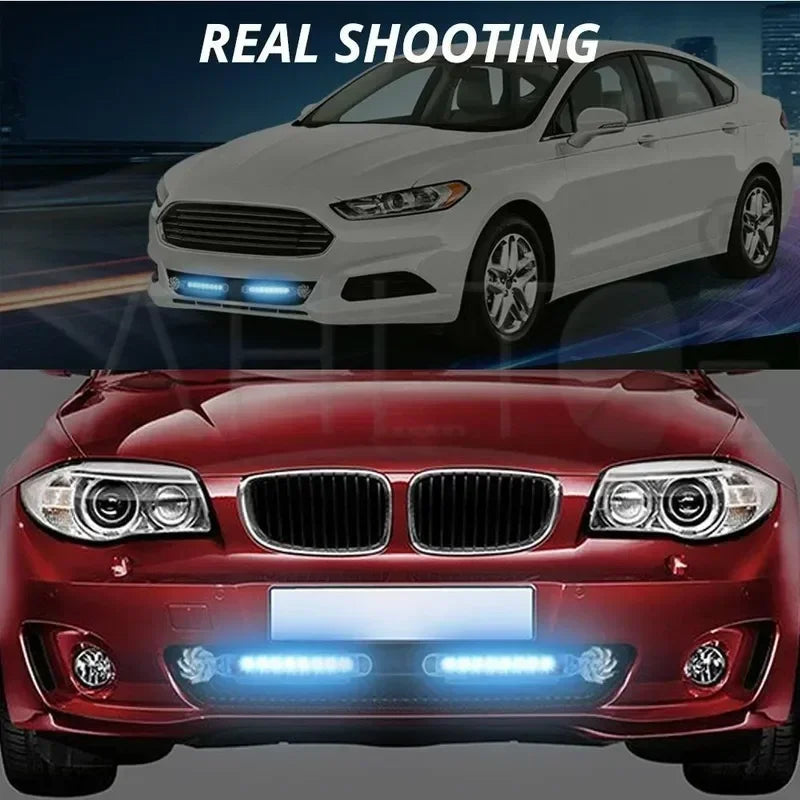 Wind-Powered Car LED Daytime Running Light – 8 LED DRL