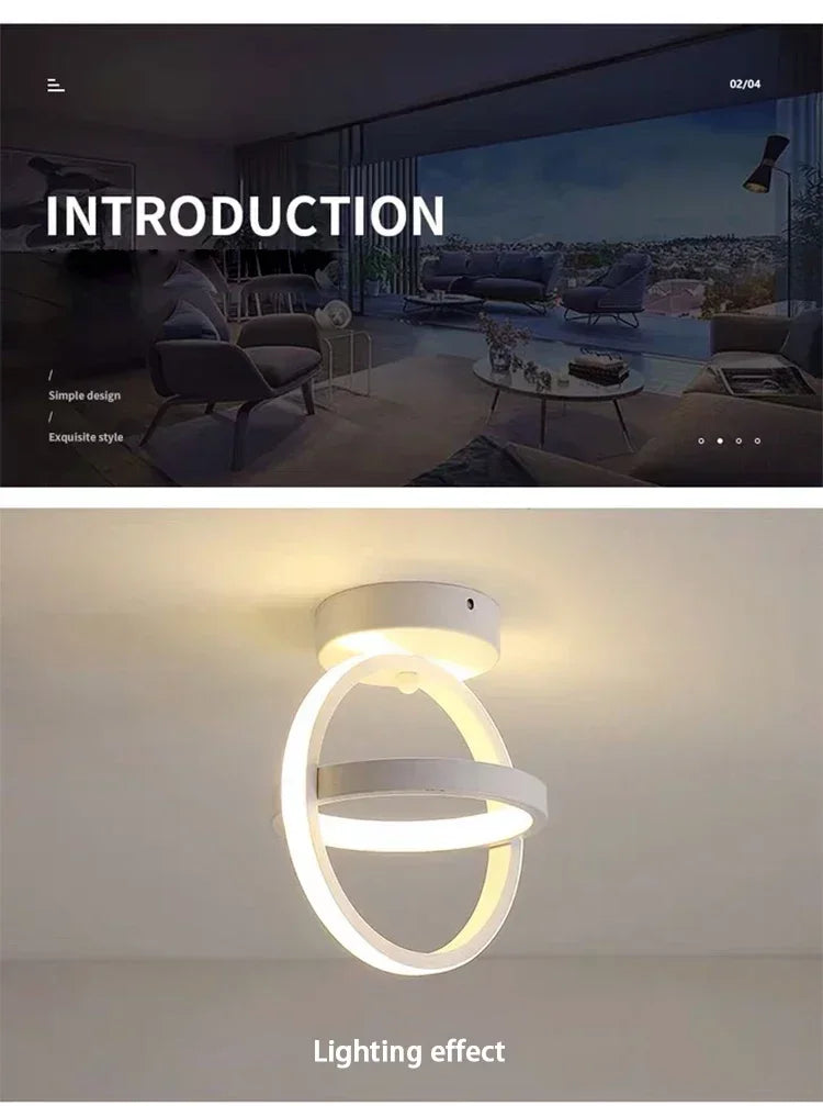 LED Strip Aisle Ceiling Light – Modern Minimalist Corridor, Balcony & Staircase Lamp