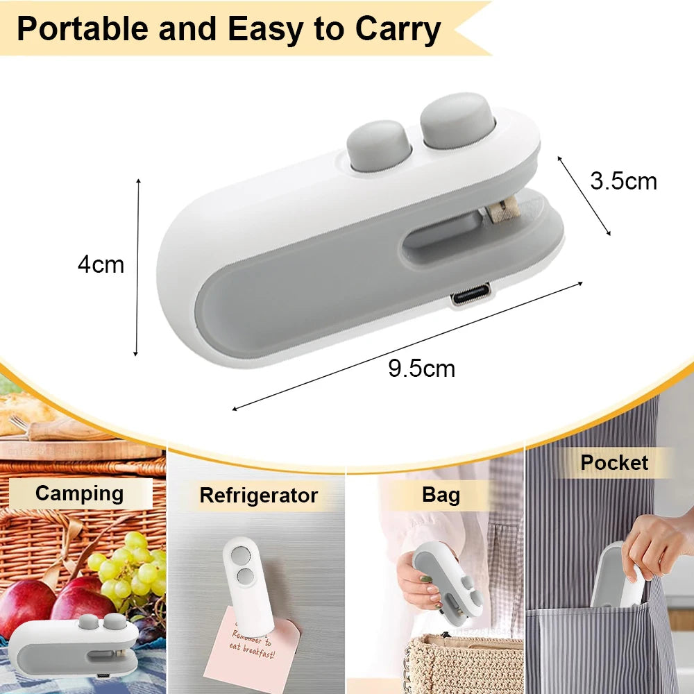 Mini Handheld Heat Bag Sealer – Portable Plastic Bag Sealing Machine