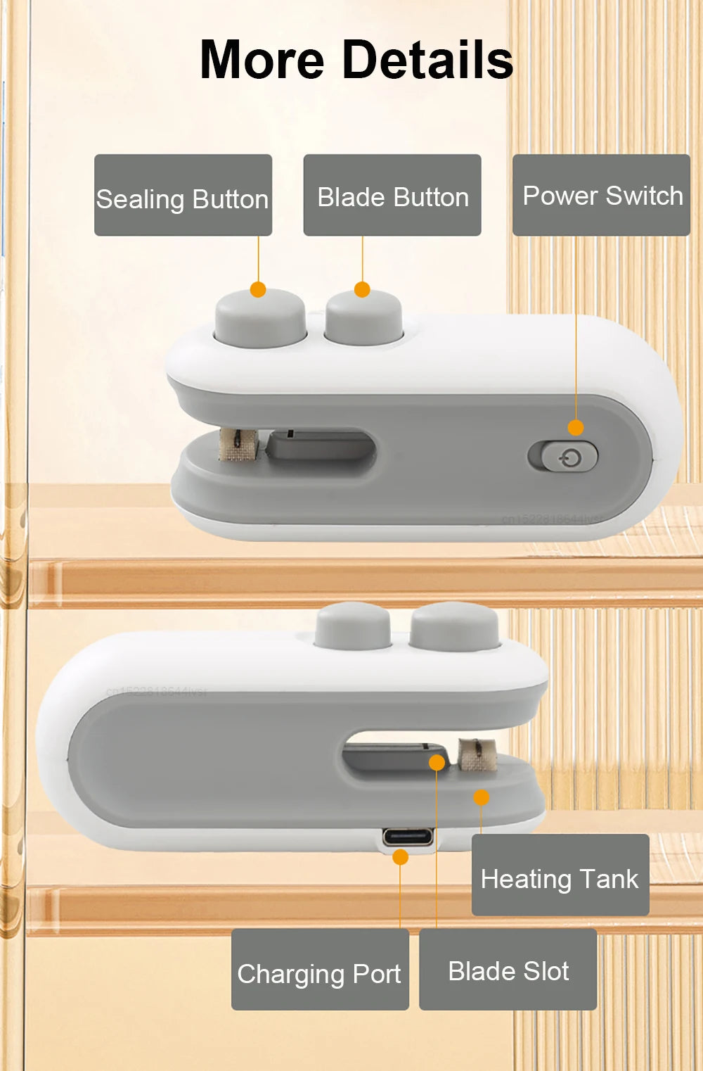 Mini Handheld Heat Bag Sealer – Portable Plastic Bag Sealing Machine