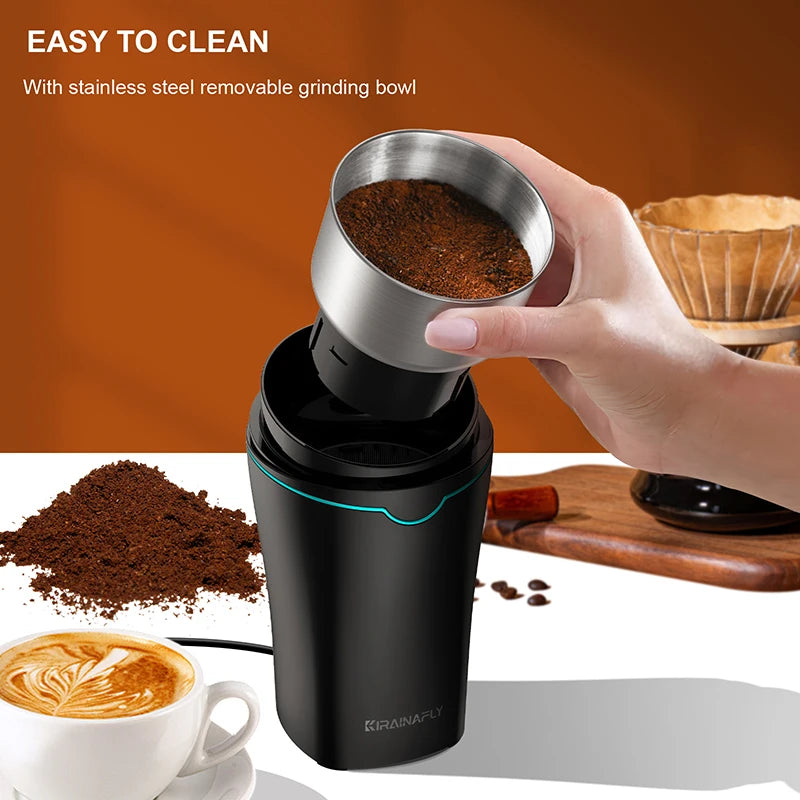 Electric Coffee & Spice Grinder 300W – Stainless Steel Cup