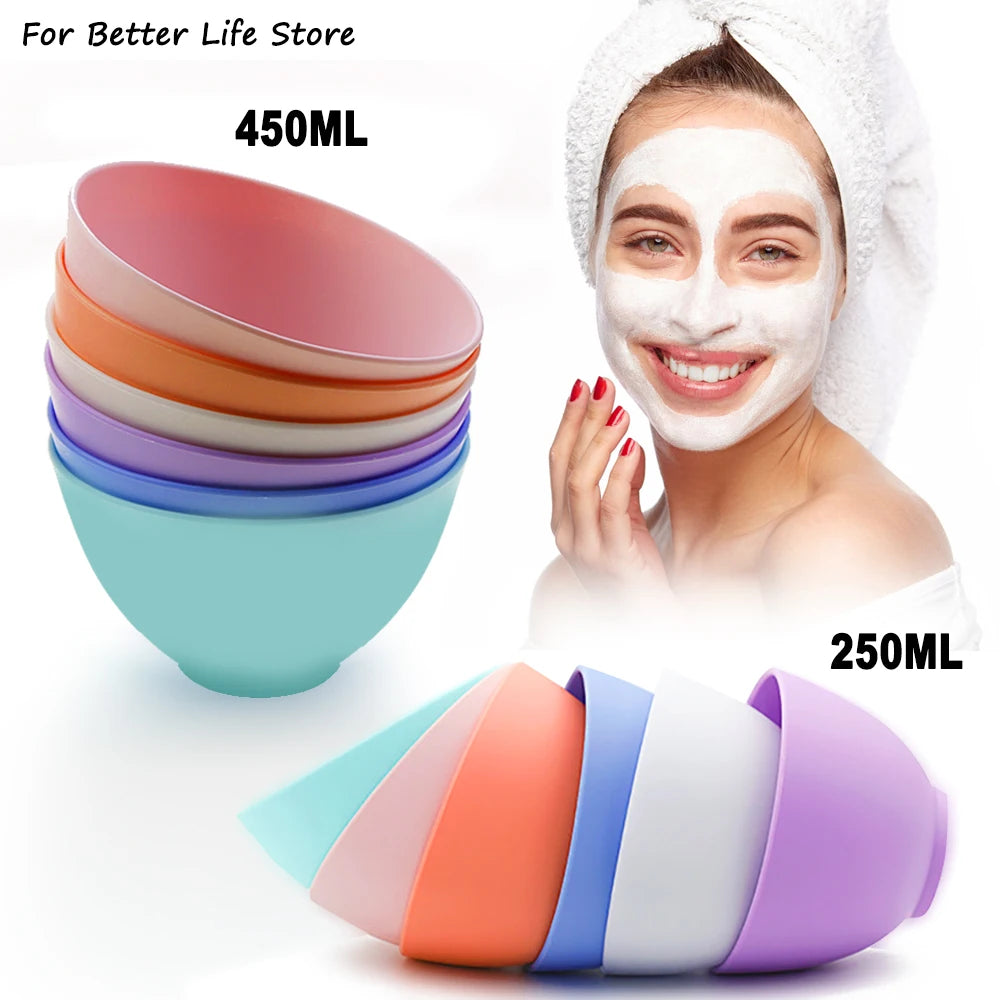 Soft Silicone Facial Mask Bowl – DIY Skincare Mixing Tool
