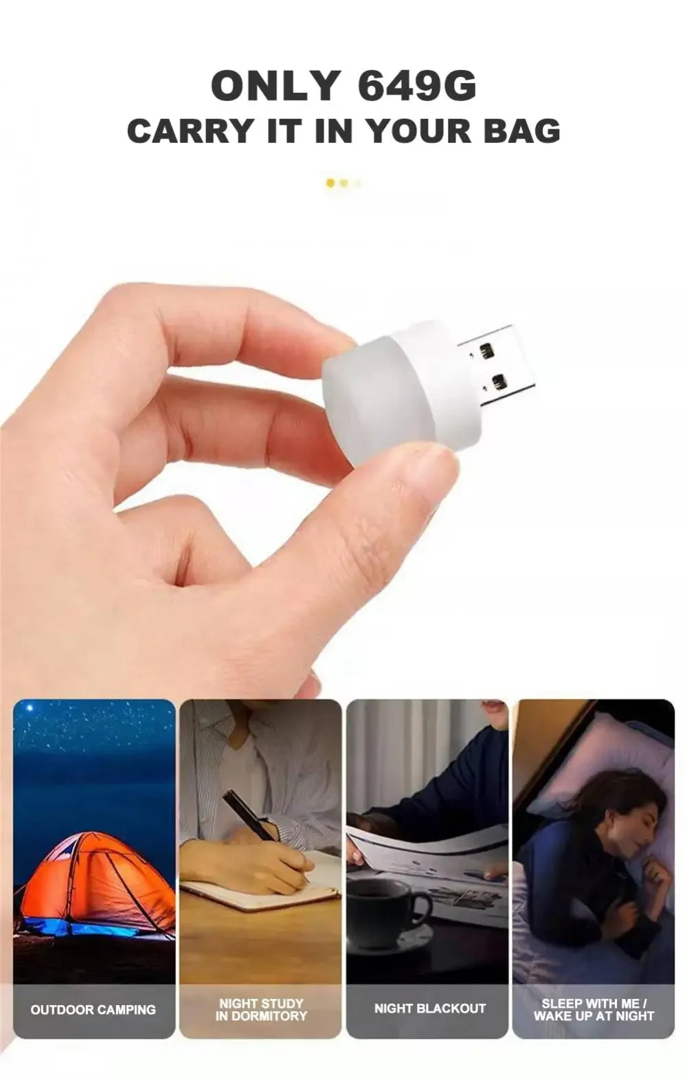 Mini USB LED Light – Portable Eye Protection Reading & Car Bulb Lamp
