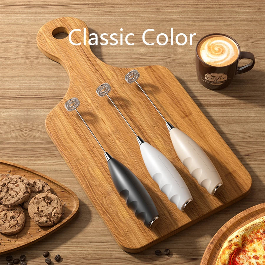Handheld Milk Frother – Mini Foam Maker for Coffee & Lattes