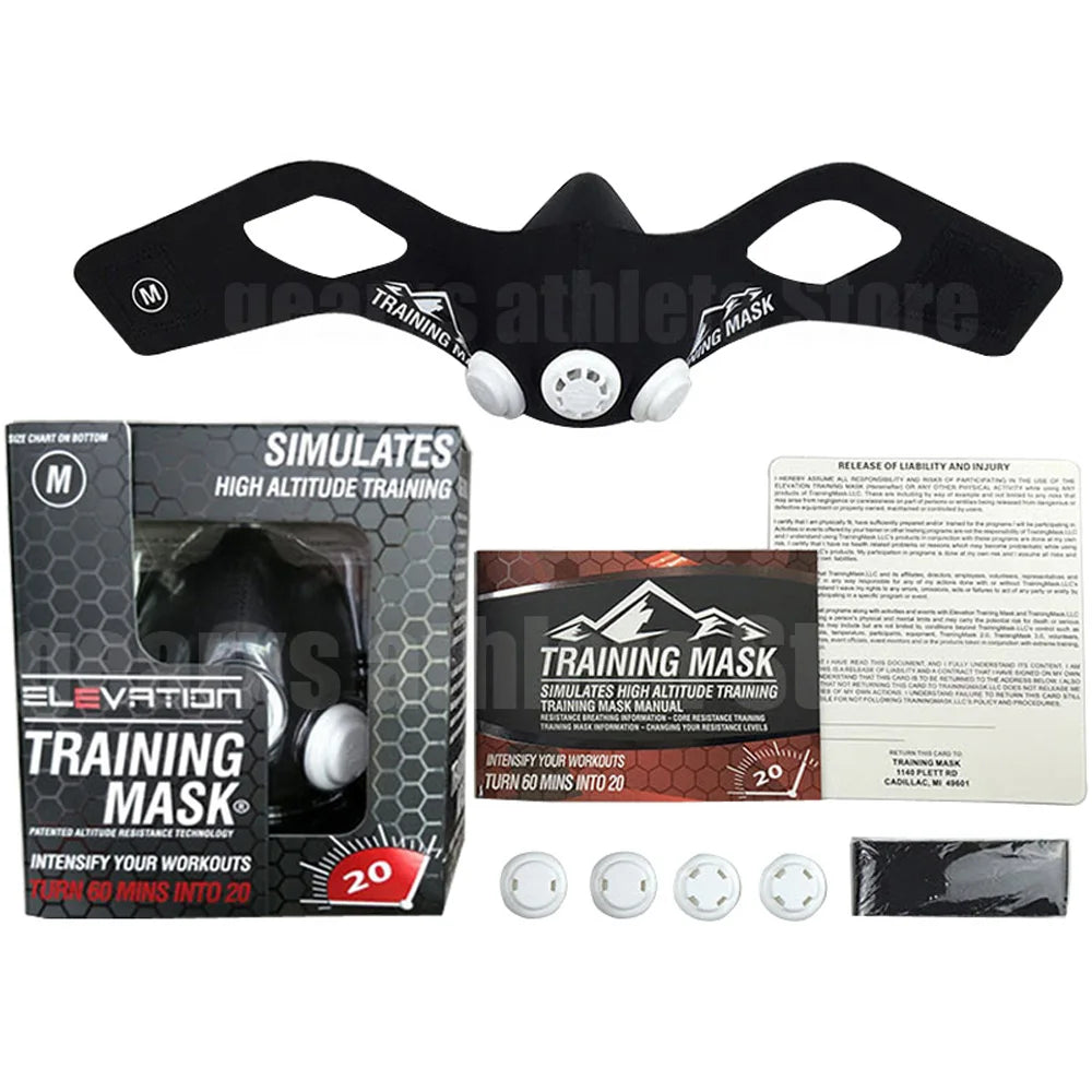 Training Mask 2.0 - Elevation Sports Mask for Running, Gym & Cycling