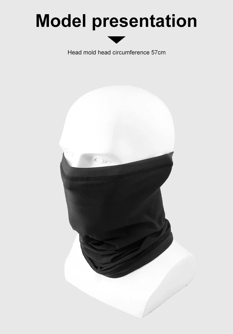 Ice Silk UV Face Scarf & Neck Gaiter – Summer Sports Mask