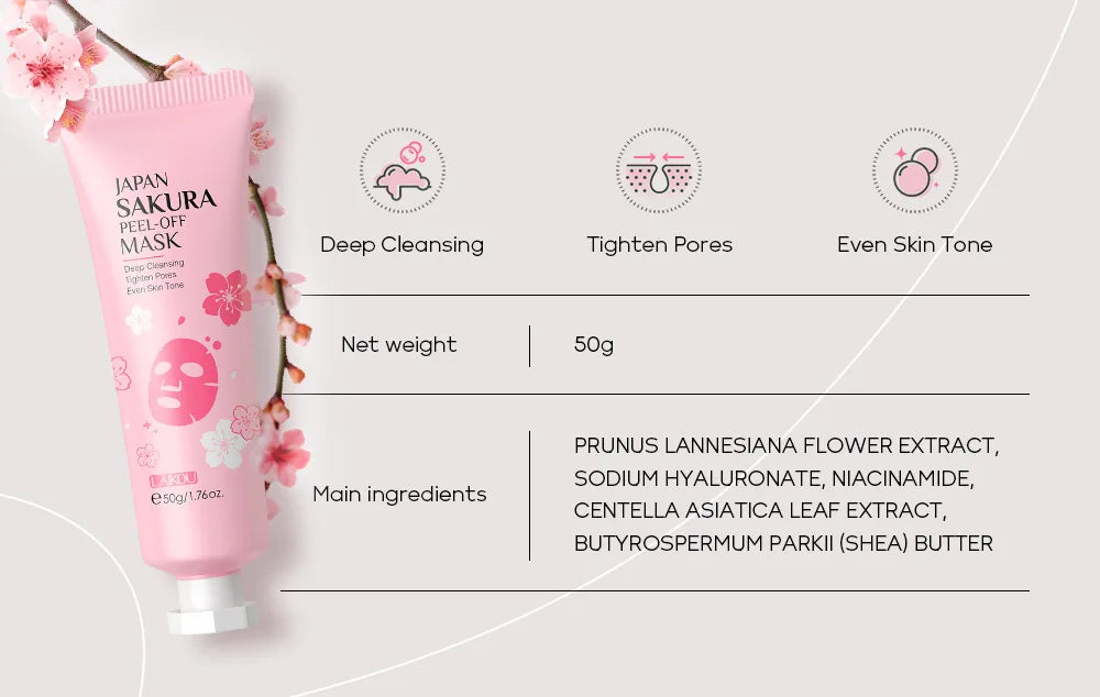 Sakura 24K Gold Blackhead Peel-Off Face Mask 50g – Deep Cleansing