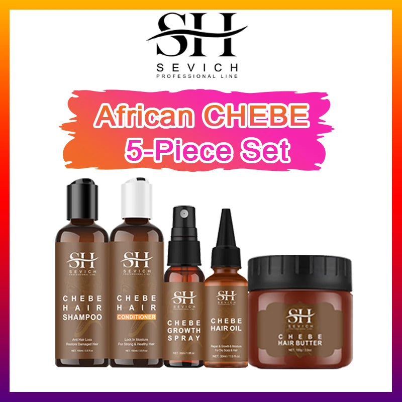 Chebe Anti-Hair Loss Set – Traction Alopecia Treatment Shampoo & Conditioner